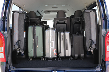 Hiace luggage space